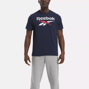 Men's Reebok Identity Big Stacked Logo T-Shirt