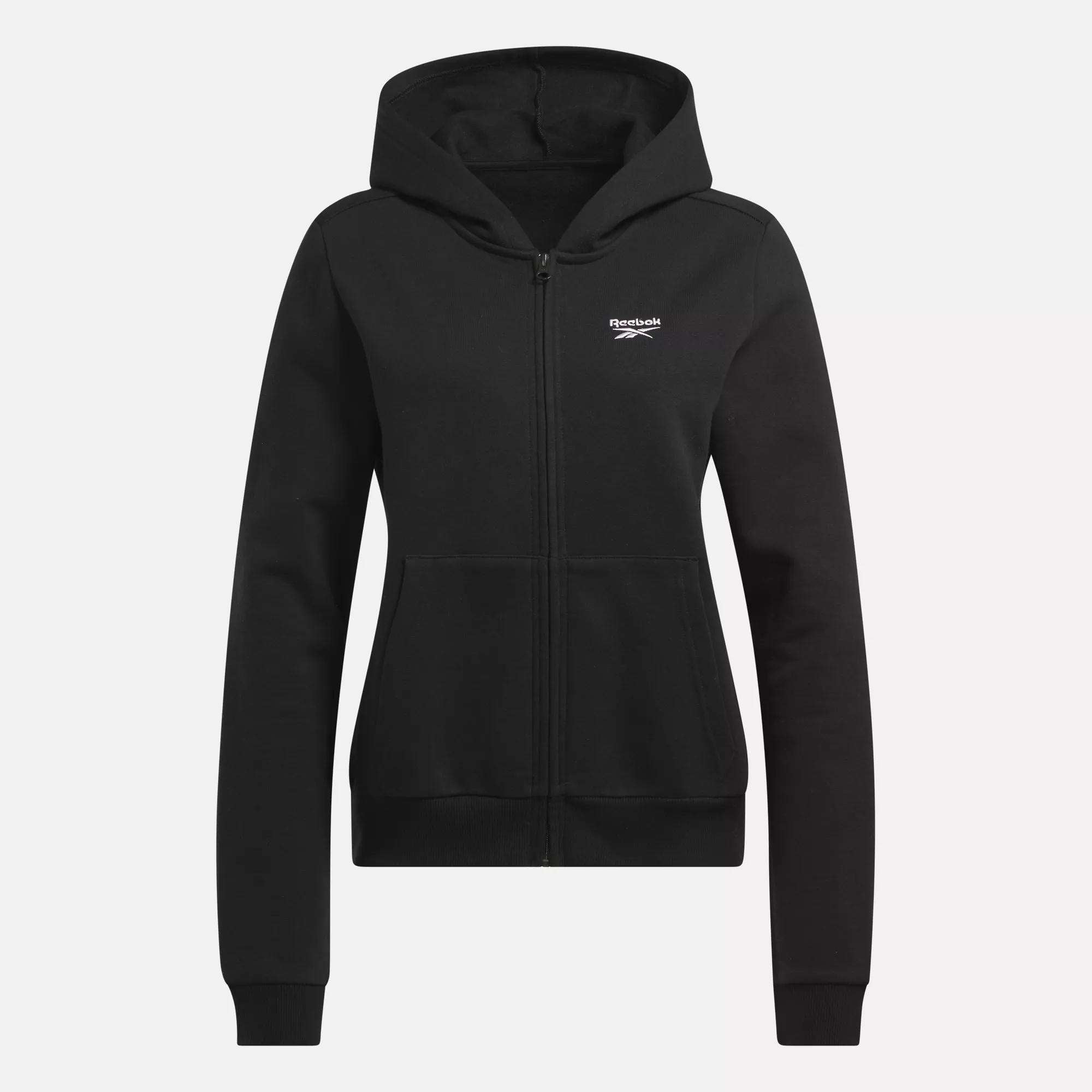 Women's Reebok Identity Small Logo Fleece Full-Zip Hoodie - Image 2