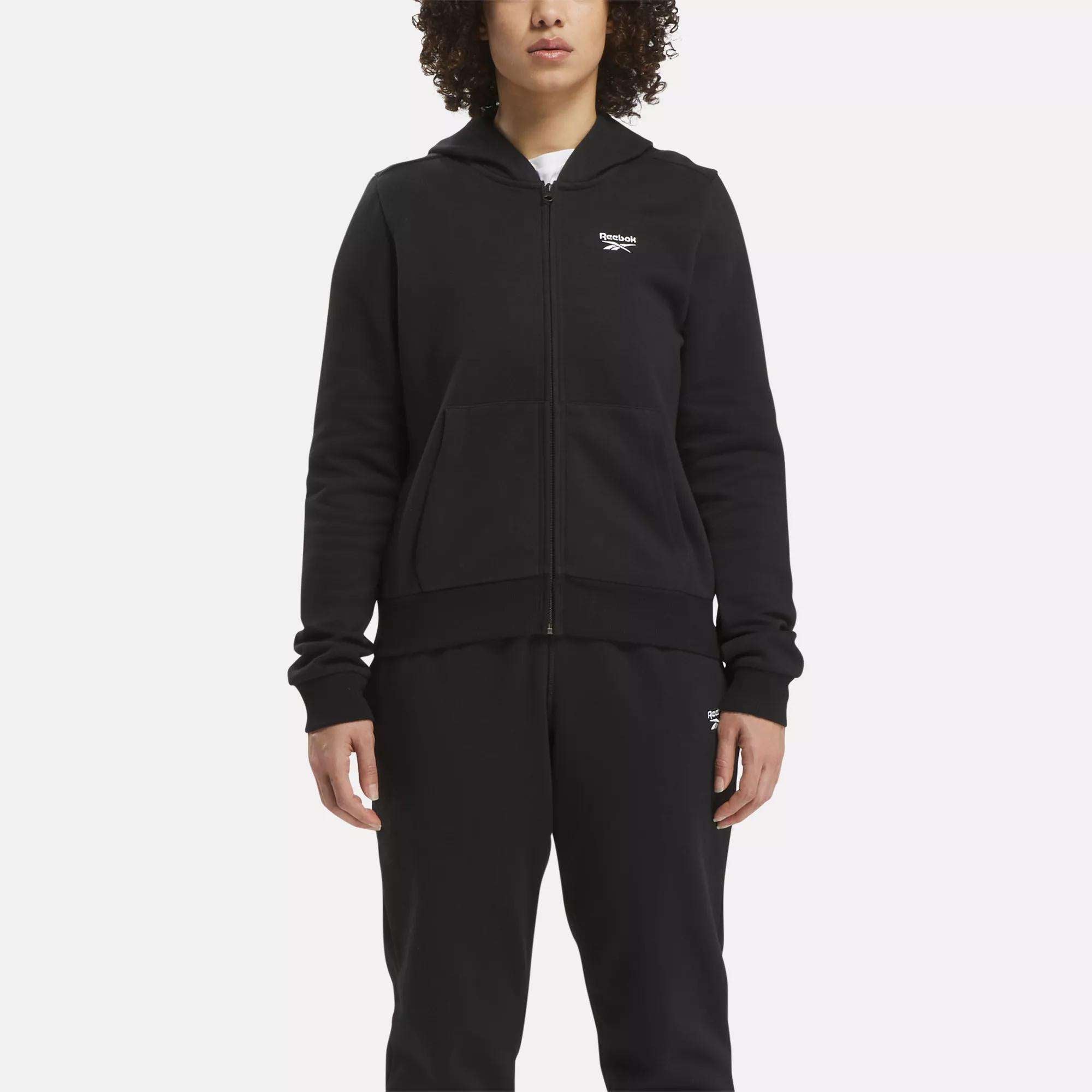 Women's Reebok Identity Small Logo Fleece Full-Zip Hoodie