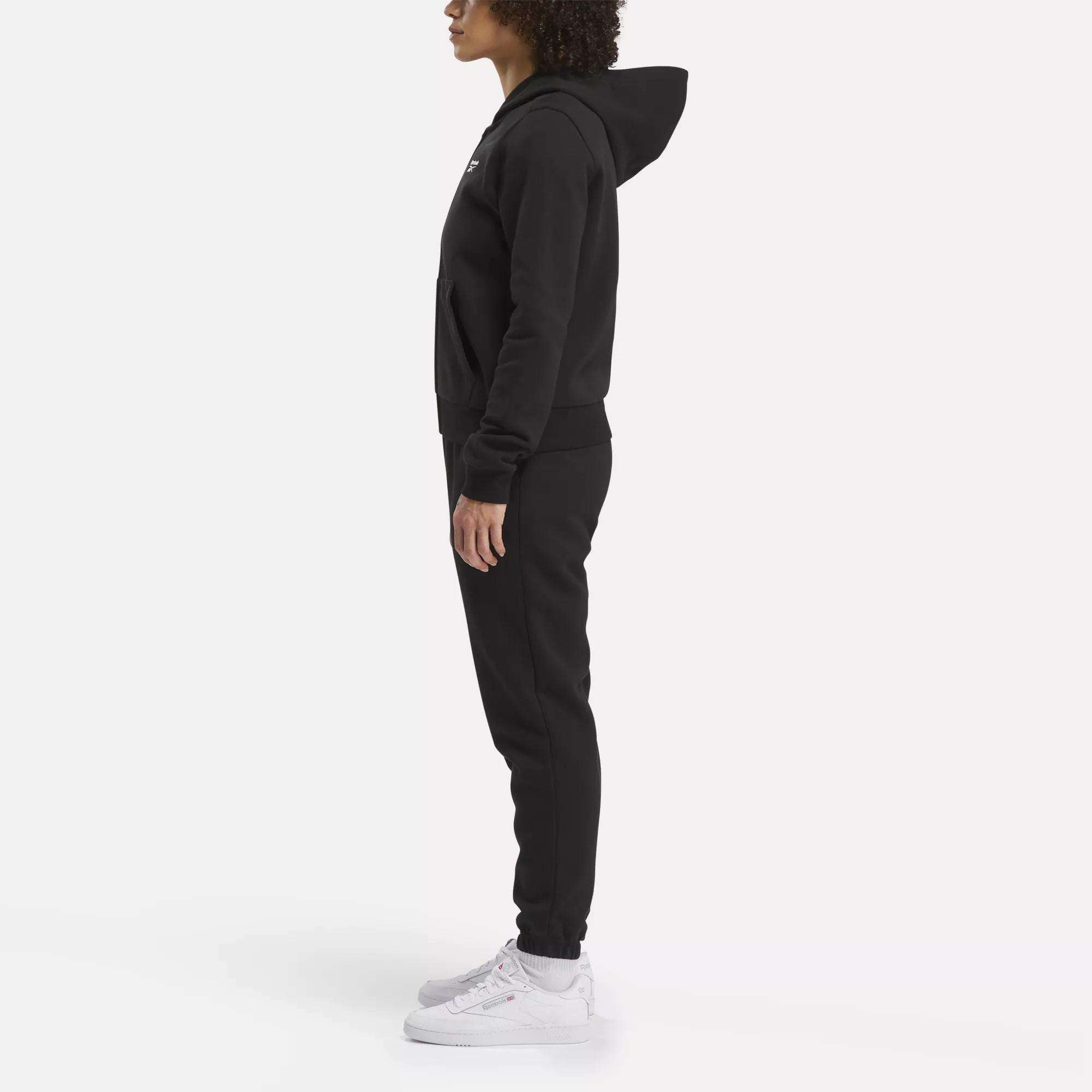 Women's Reebok Identity Small Logo Fleece Full-Zip Hoodie - Image 5