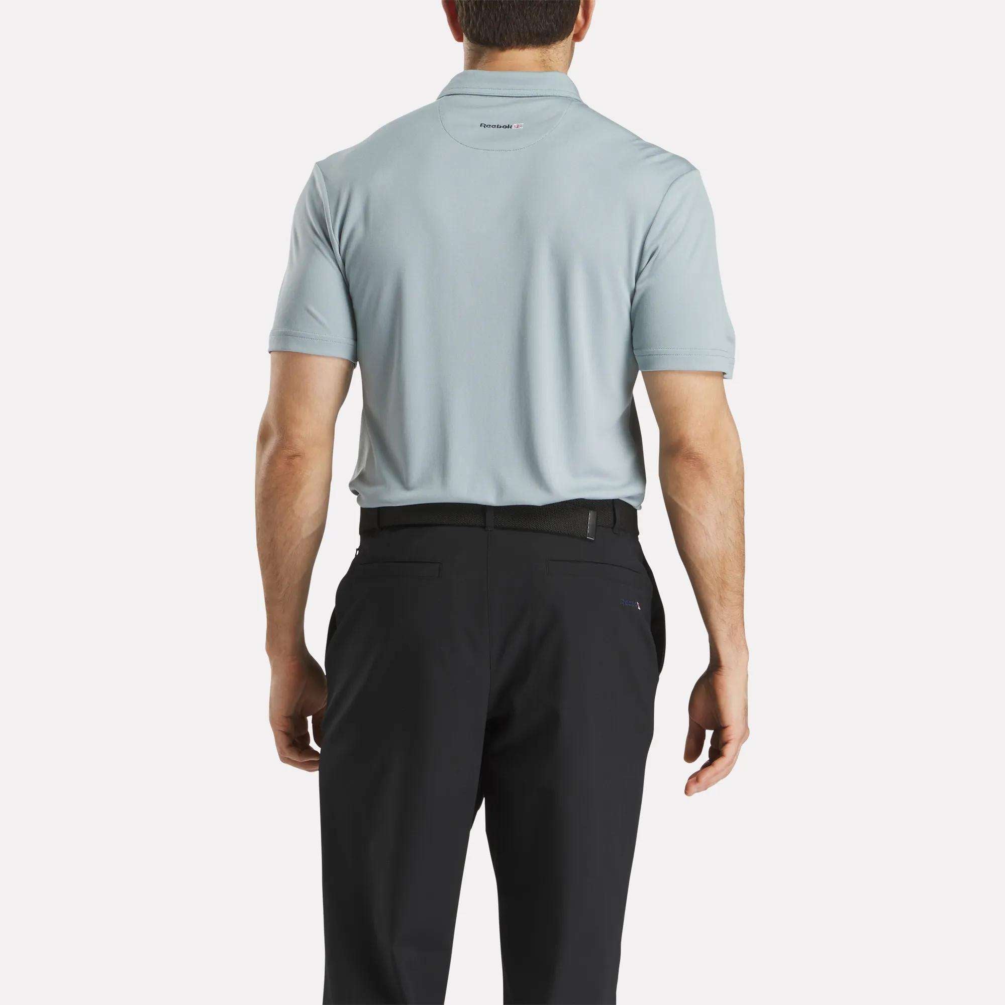 Men's Short Sleeve Oxford Knit Pique Polo Shirt - Image 2