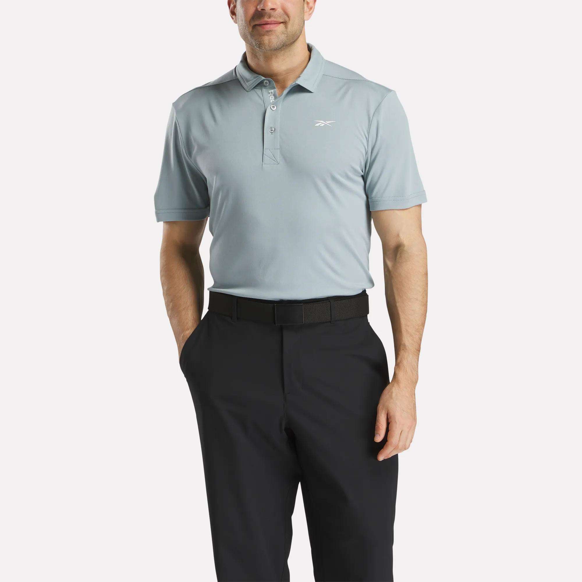 Men's Short Sleeve Oxford Knit Pique Polo Shirt