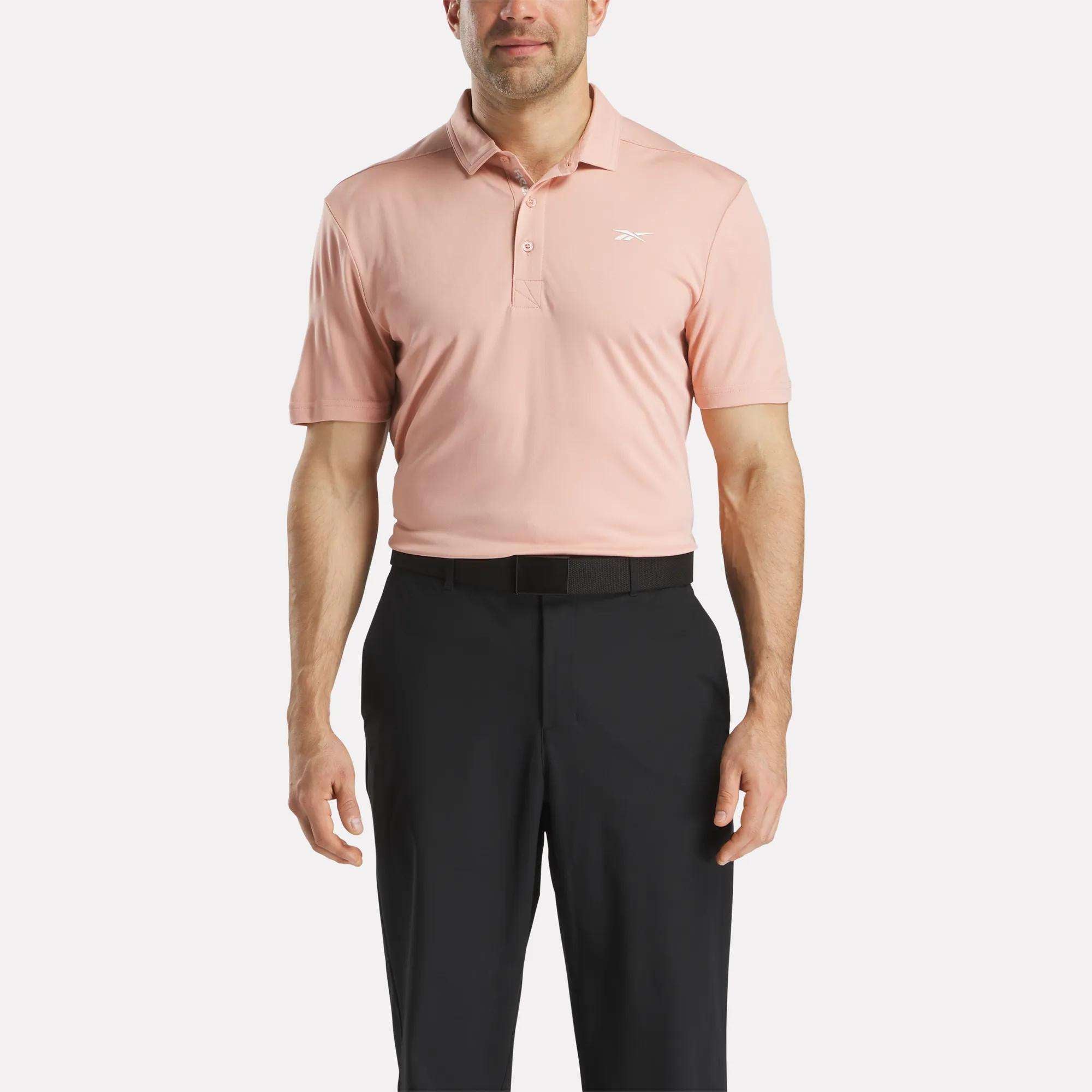 Men's Short Sleeve Oxford Knit Pique Polo Shirt