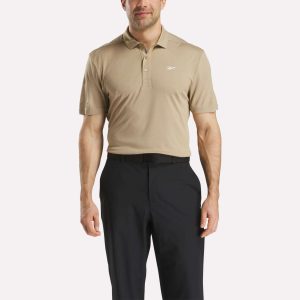 Men's Short Sleeve Oxford Knit Pique Polo Shirt