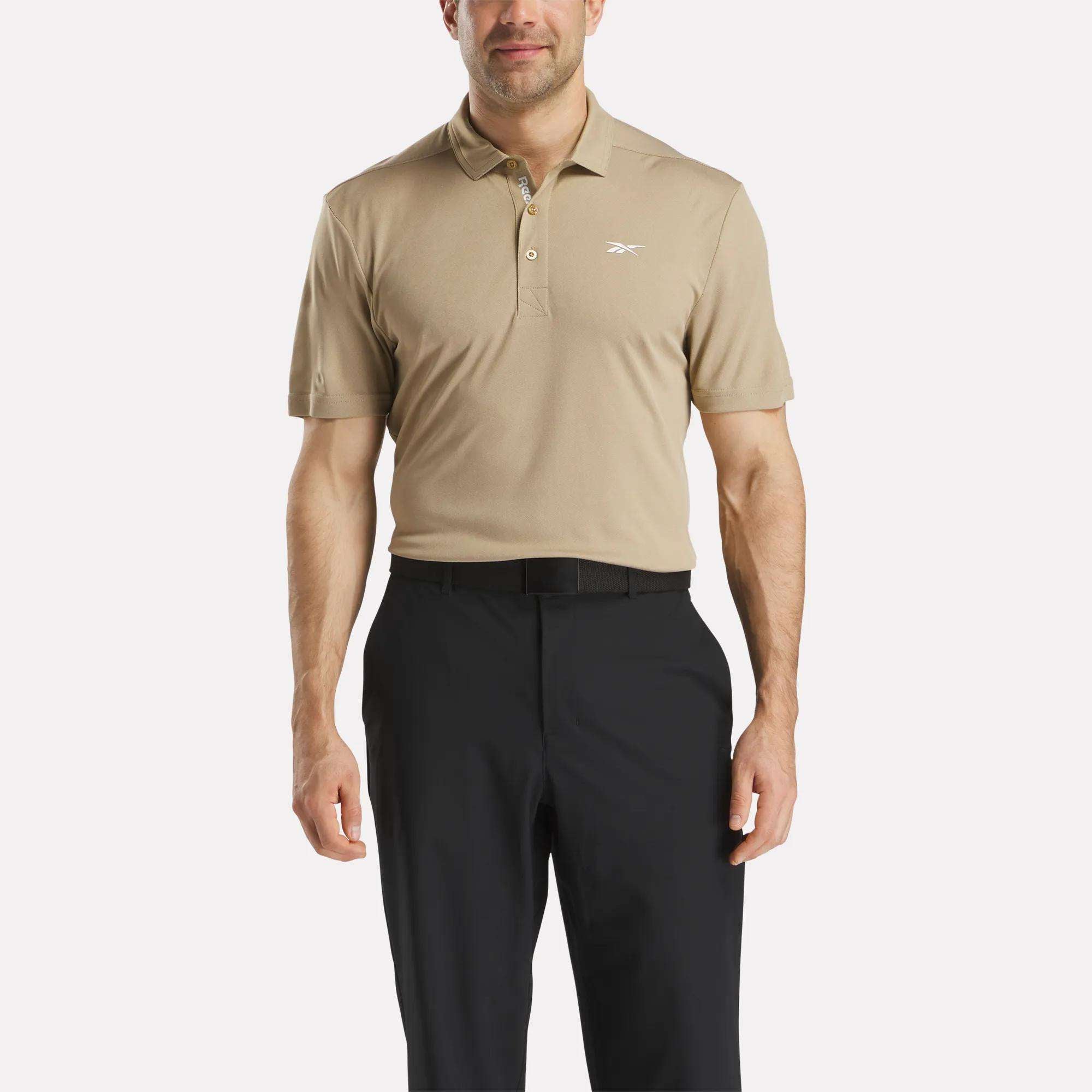 Men's Short Sleeve Oxford Knit Pique Polo Shirt