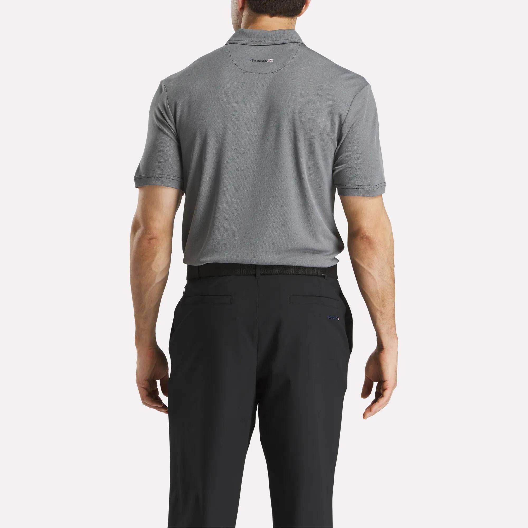 Men's Short Sleeve Oxford Knit Pique Polo Shirt - Image 2