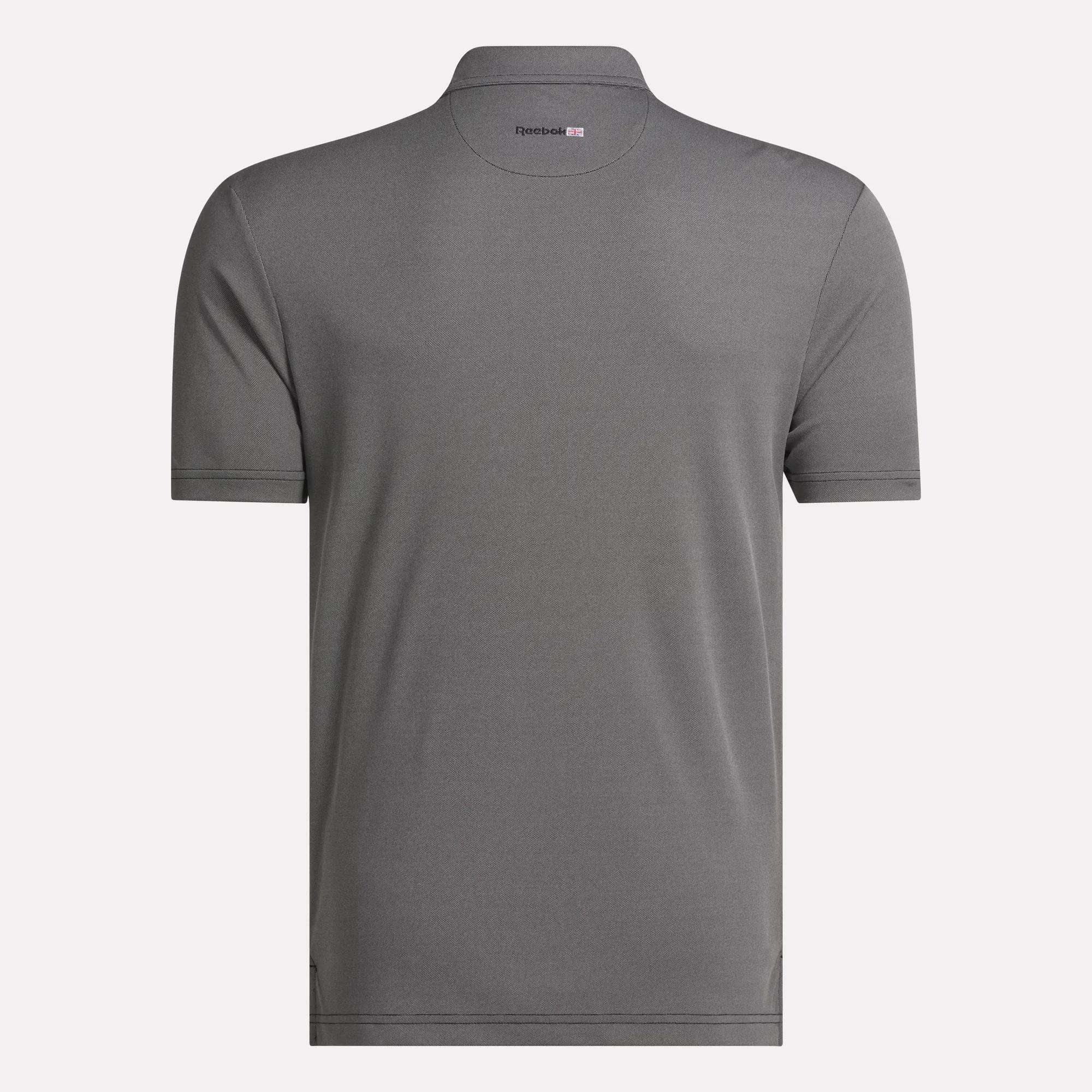 Men's Short Sleeve Oxford Knit Pique Polo Shirt - Image 3