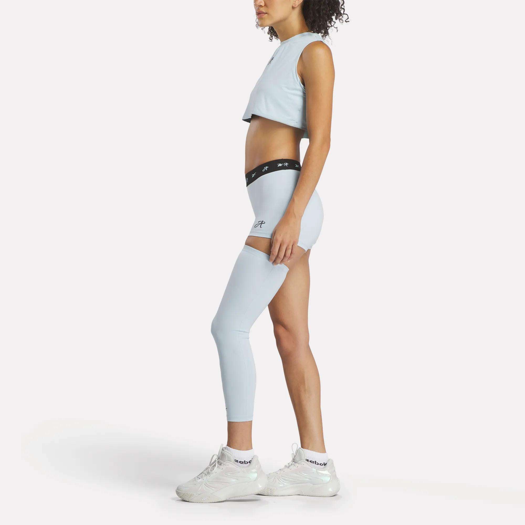 Reebok x Angel Reese Mini Shorts & Sleeve - Image 2